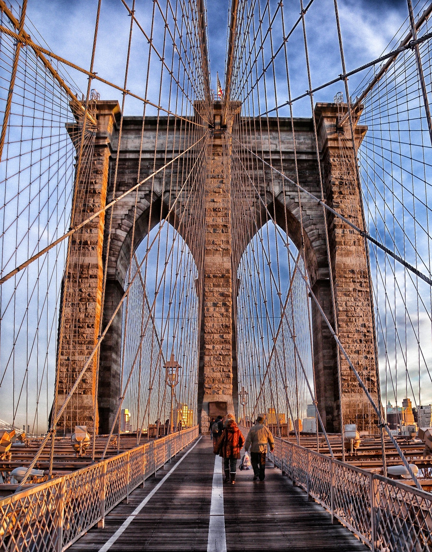 Brooklyn bridge suspension bridge